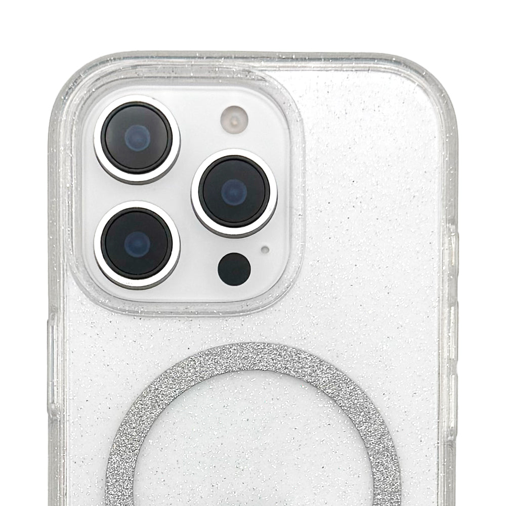 Mag Clear Glitter Case