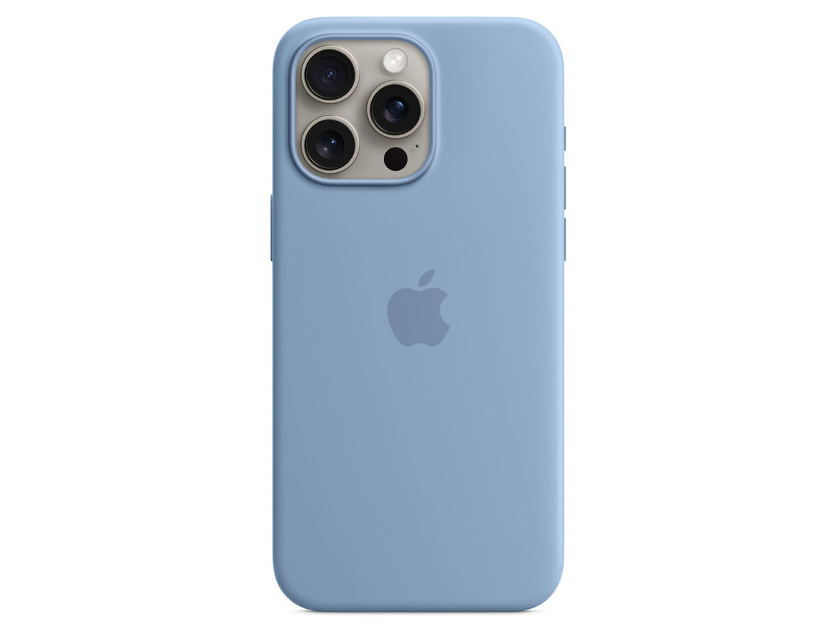 MagSafe対応iPhone15 Pro Maxシリコーンケース (ウインターブルー)