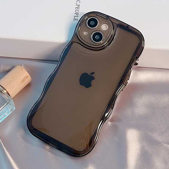 Wavy Clear Case (black)