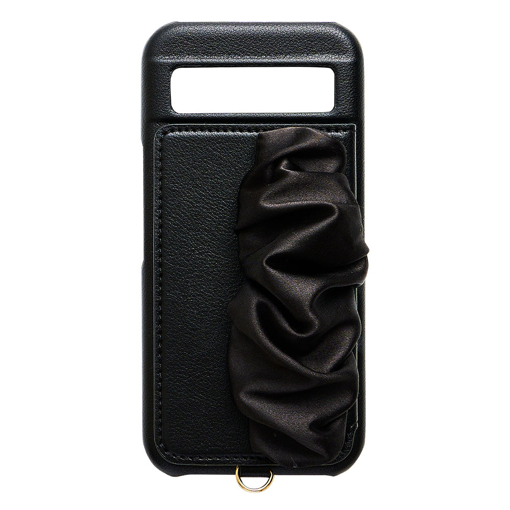 【GooglePixel 8a】Classy Scrunchie Case (black)