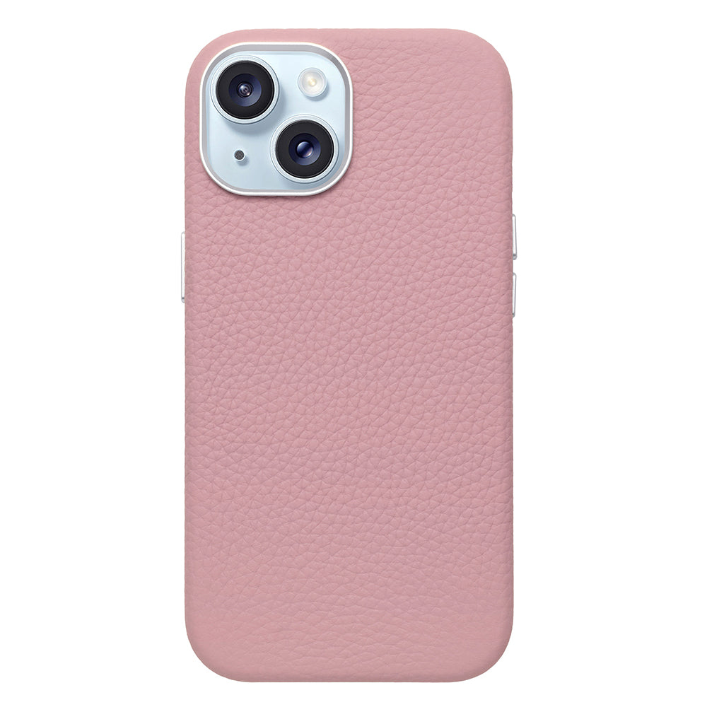 Rich in color Leather Mag Case (peach pink)