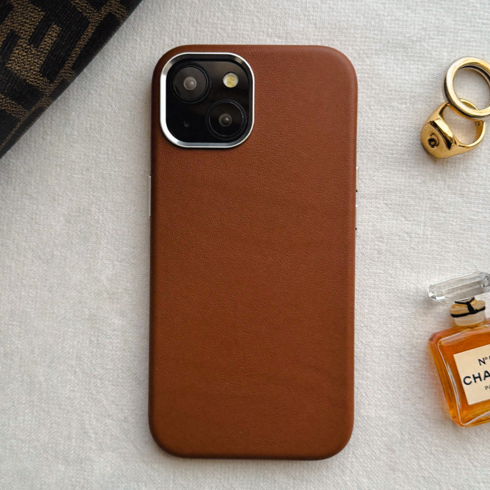 Real Leather Mag Case (BROWN)