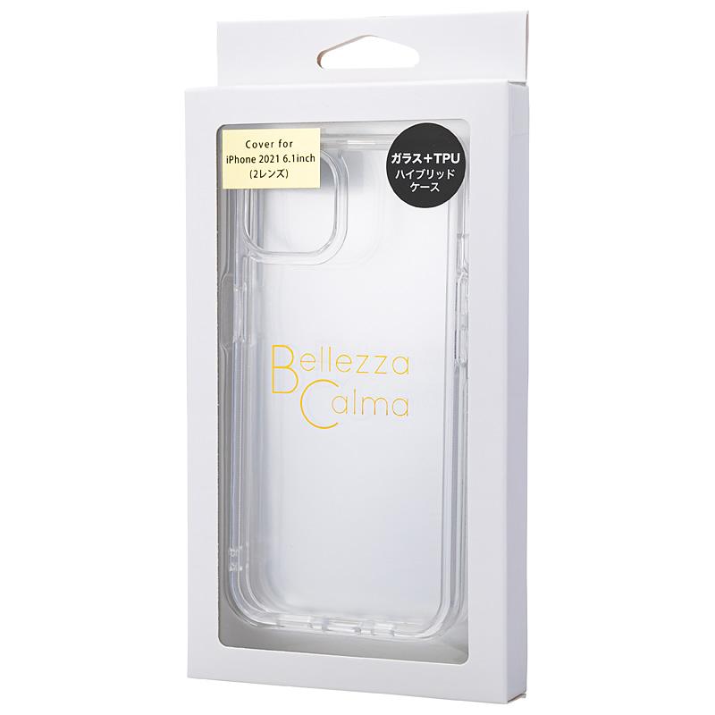 【iPhone13】ガラスハイブリッドケース(クリア)