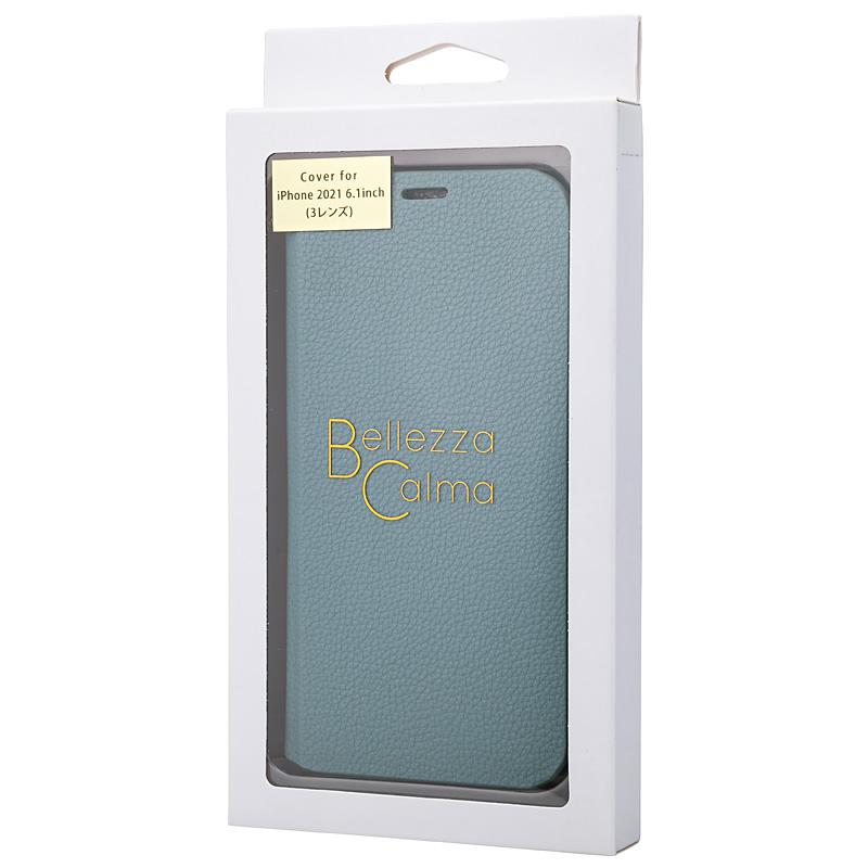 【iPhone13 Pro】スタンド型手帳ケース (ミスティグレー)