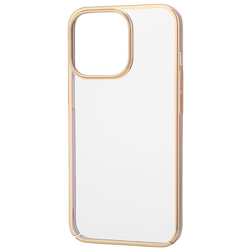 【iPhone13 Pro】サイドメッキケース (ゴールド)