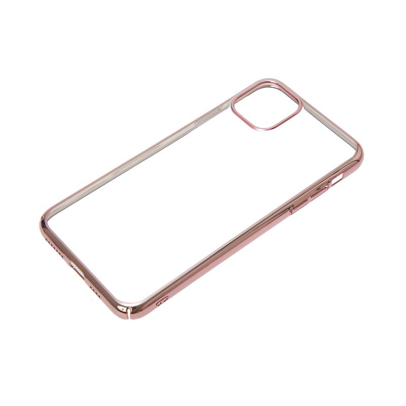 【iPhone11 Pro Max】サイドメッキケース(ローズゴールド)
