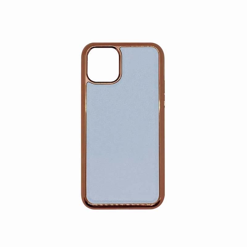 【iPhone11 Pro】2WAY 手帳型ケース(ローズゴールド×ブルー)