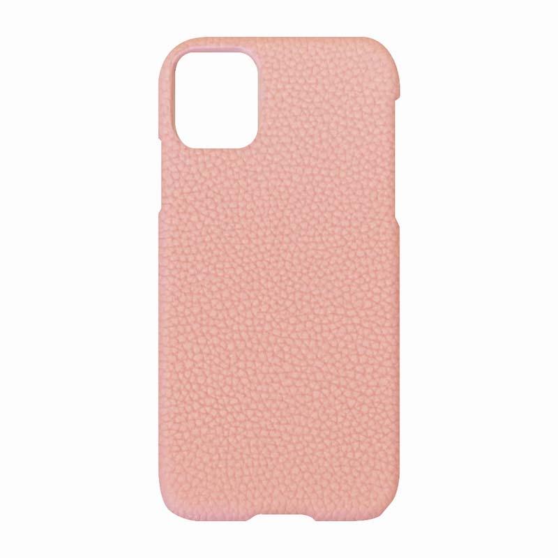 【iPhone11】REAL LEATHER ケース(ピンク)