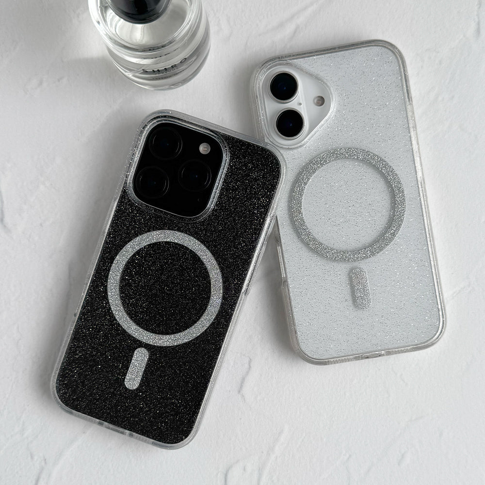 Mag Clear Glitter Case