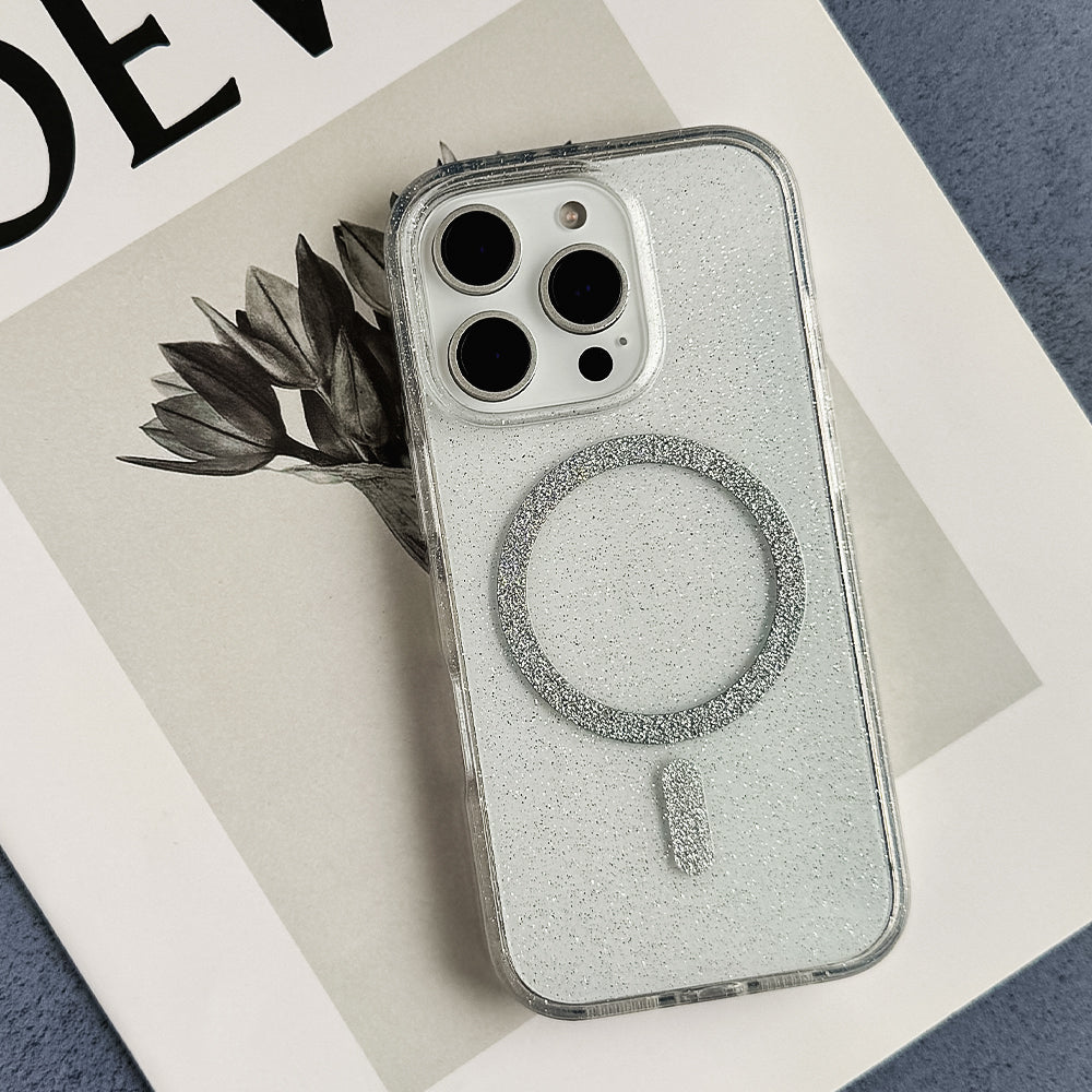 Mag Clear Glitter Case