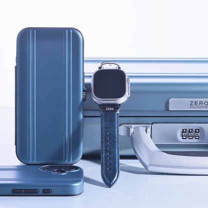 ZERO HALLIBURTON Hybrid Shockproof Flip Case (Steel Blue)