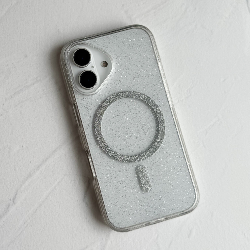 Mag Clear Glitter Case