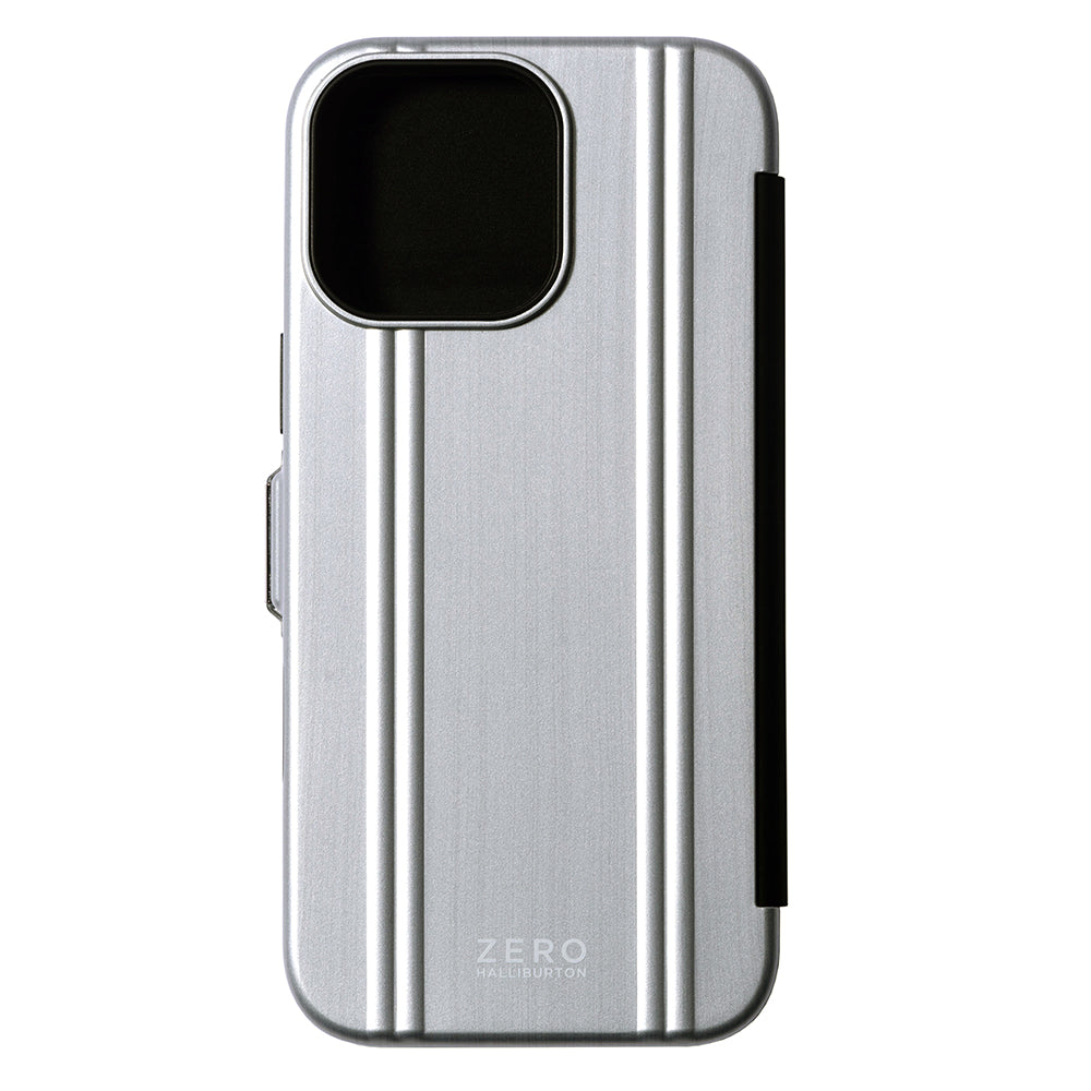 ZERO HALLIBURTON Hybrid Shockproof Flip Case (Matte Silver)