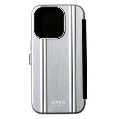ZERO HALLIBURTON Hybrid Shockproof Flip Case (Matte Silver)