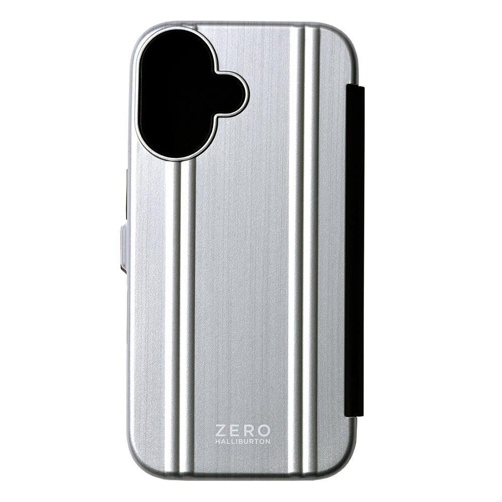 ZERO HALLIBURTON Hybrid Shockproof Flip Case (Matte Silver)