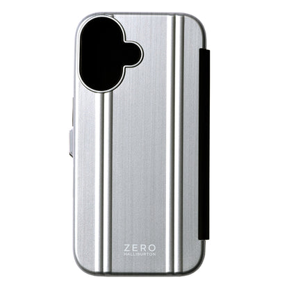 ZERO HALLIBURTON Hybrid Shockproof Flip Case (Matte Silver)