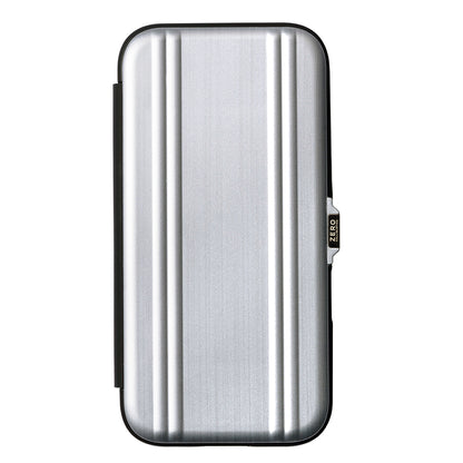 ZERO HALLIBURTON Hybrid Shockproof Flip Case (Matte Silver)