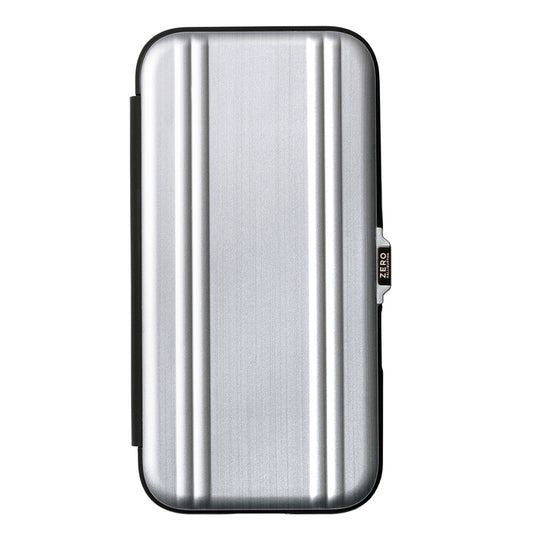 ZERO HALLIBURTON Hybrid Shockproof Flip Case (Matte Silver)