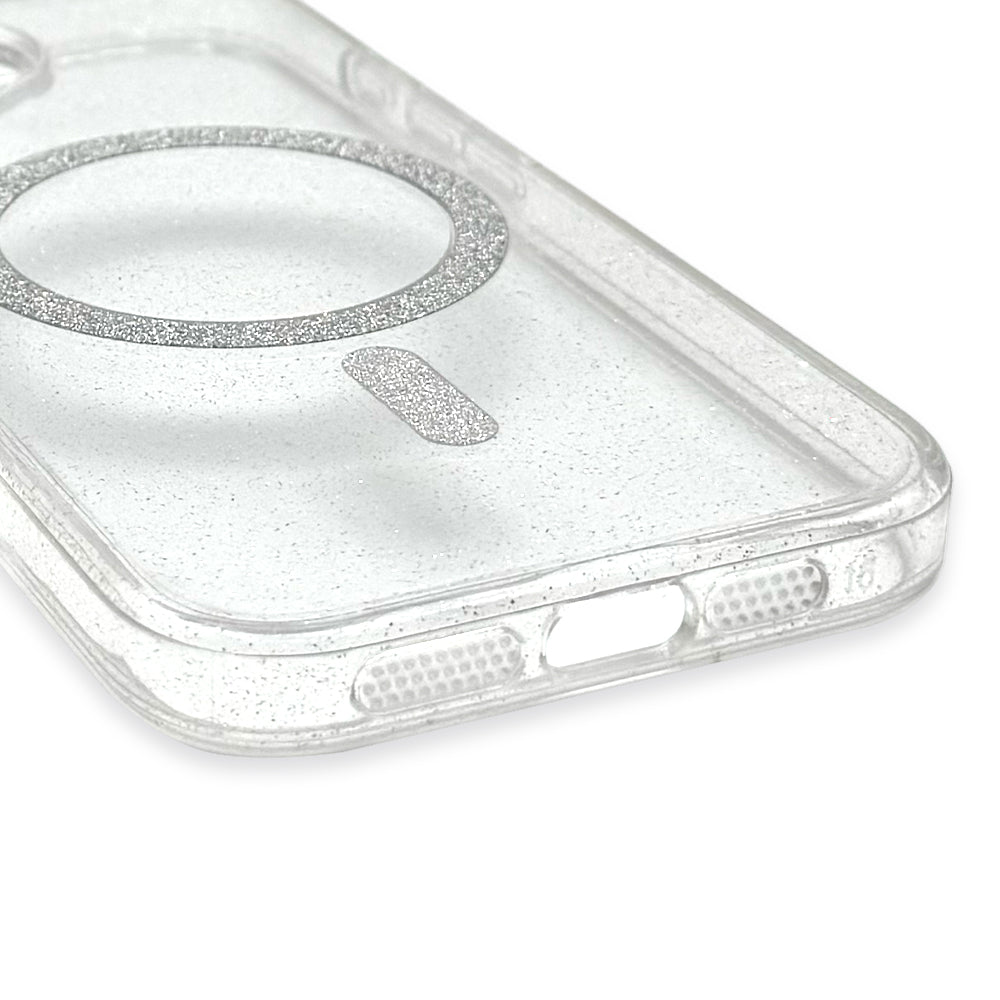 Mag Clear Glitter Case