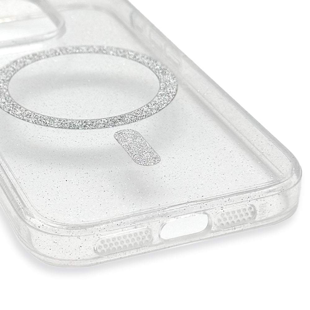 Mag Clear Glitter Case
