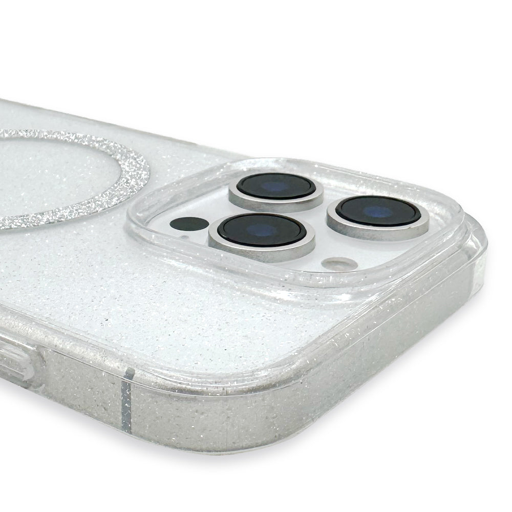 Mag Clear Glitter Case