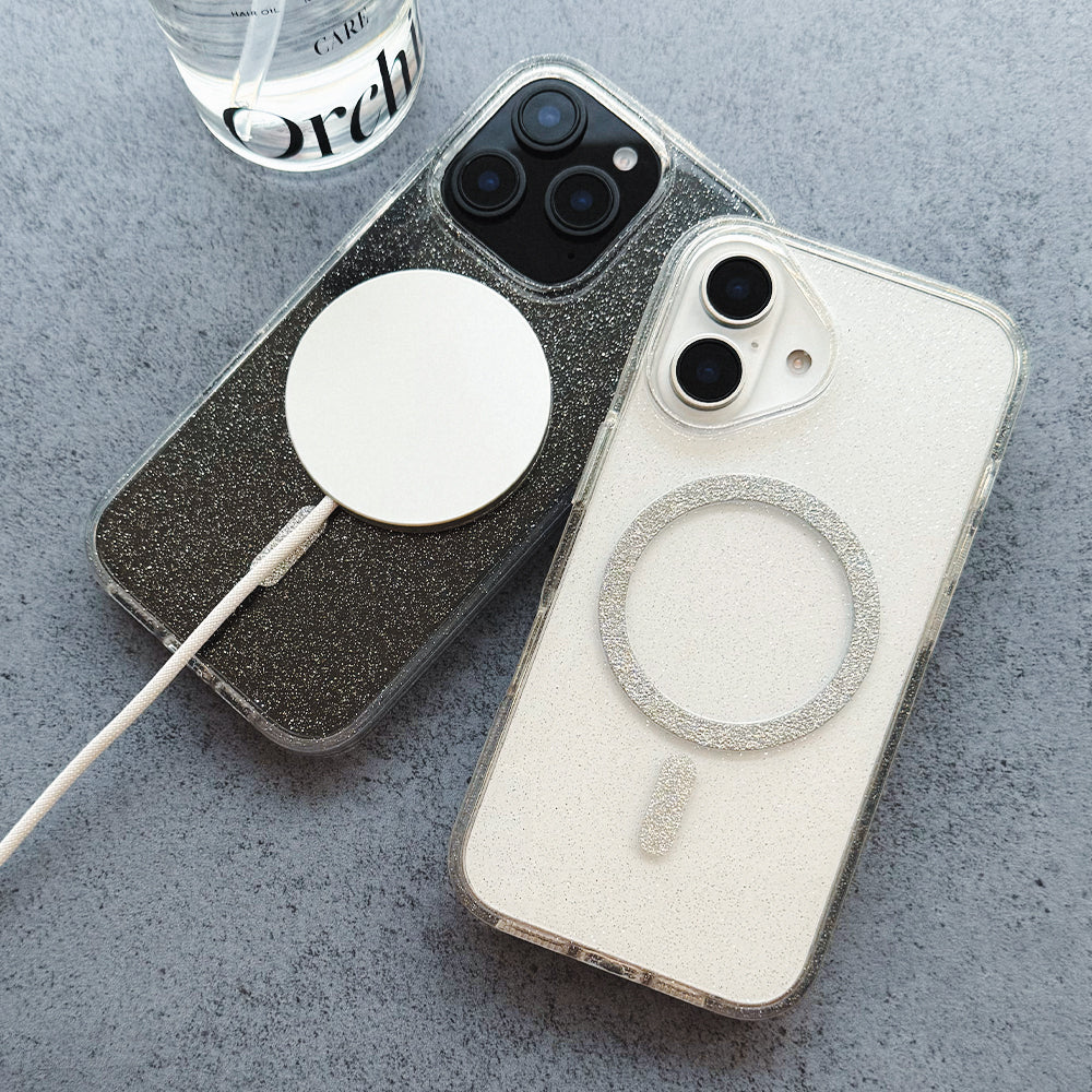 Mag Clear Glitter Case