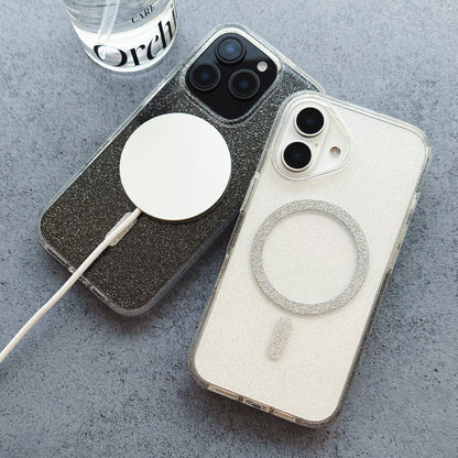 Mag Clear Glitter Case