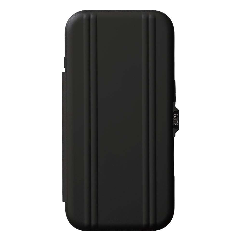 ZERO HALLIBURTON Hybrid Shockproof Flip Case for iPhone 18 Pro/17 Pro (Black)