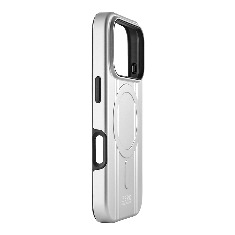 ZERO HALLIBURTON Hybrid Shockproof Case for iPhone 18 Pro/17 Pro (Steel Blue)