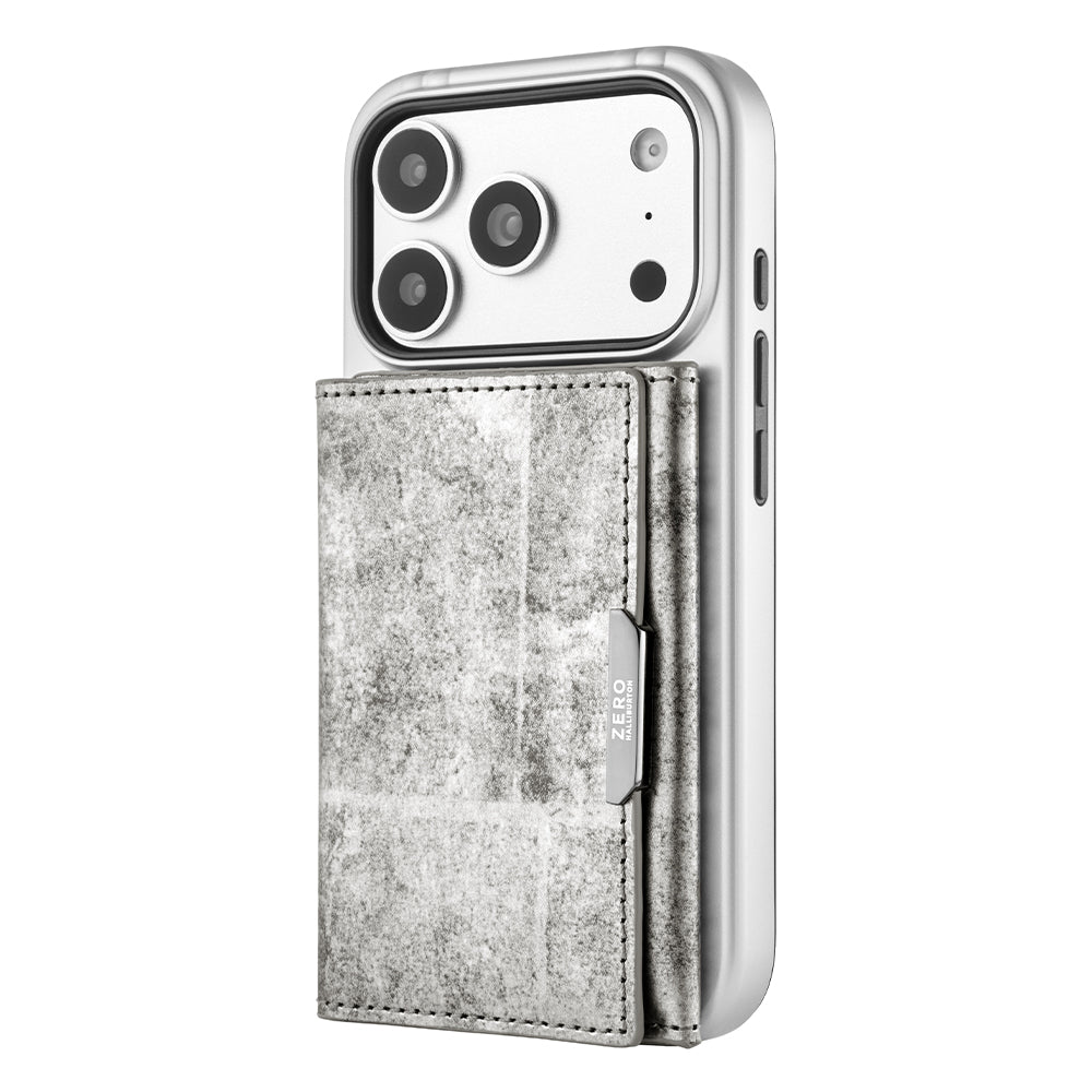 ZERO HALLIBURTON Hybrid Shockproof Case for iPhone 18 Pro/17 Pro (Steel Blue)