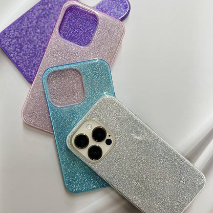 【iPhone13 Pro】シャイニーケース (シルバー)