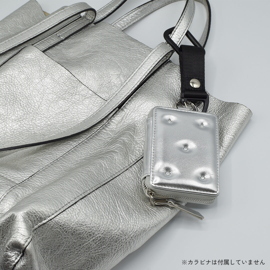 【MagSafe アクセサリー】Mag Coin Case with Hand Strap(silver)