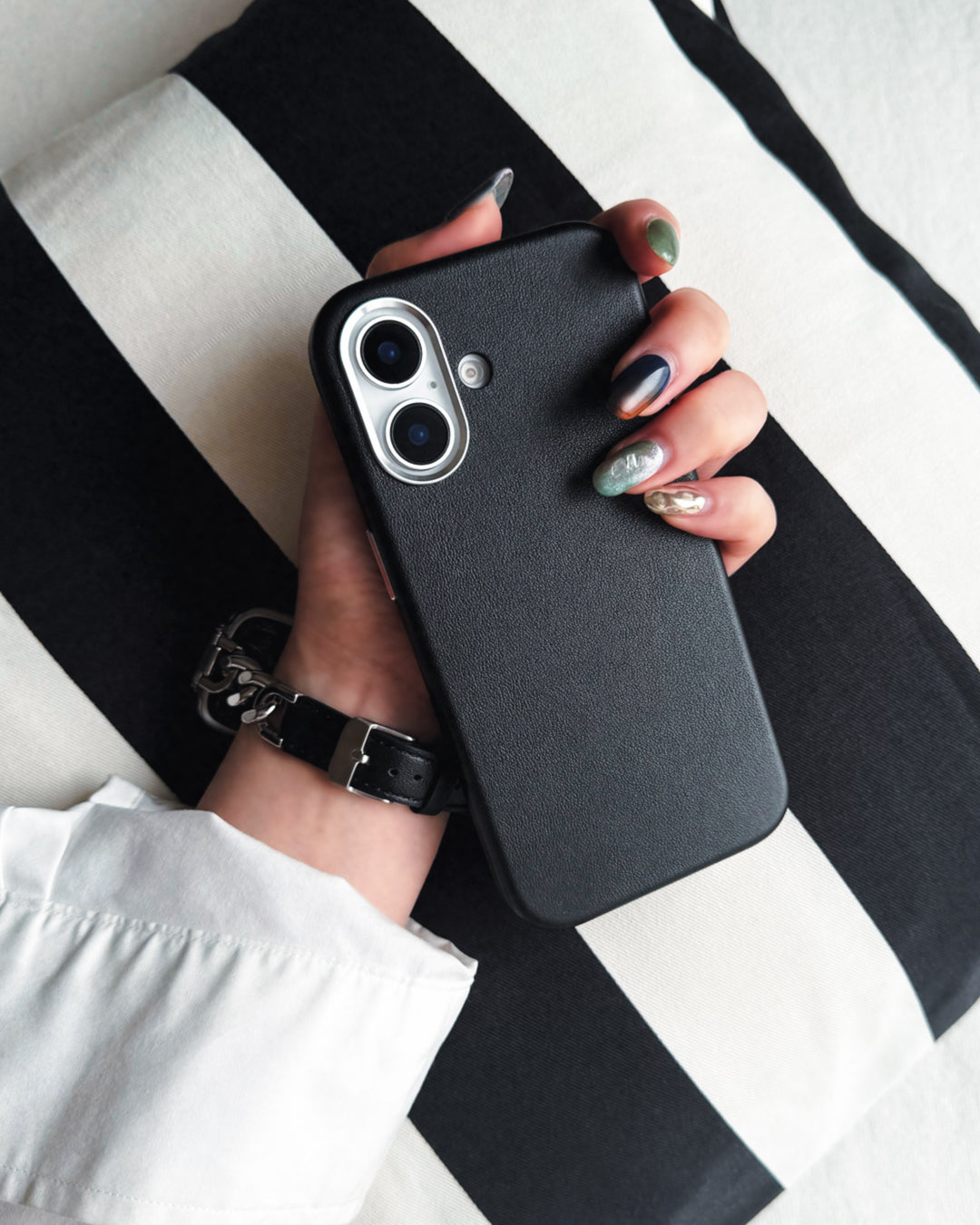 Real Leather Mag Case (BLACK)