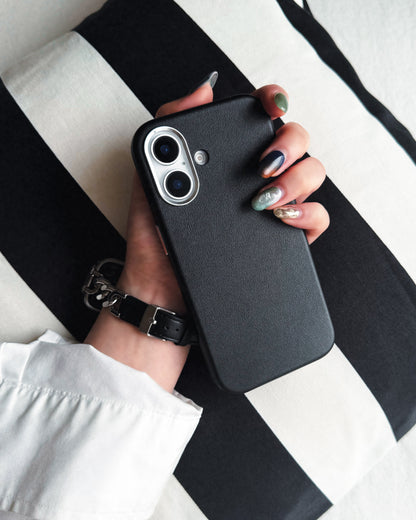 Real Leather Mag Case (BLACK)