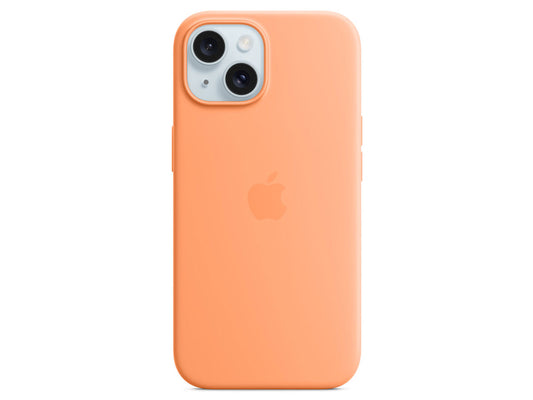 MagSafe対応iPhone15シリコーンケース (オレンジソルベ)