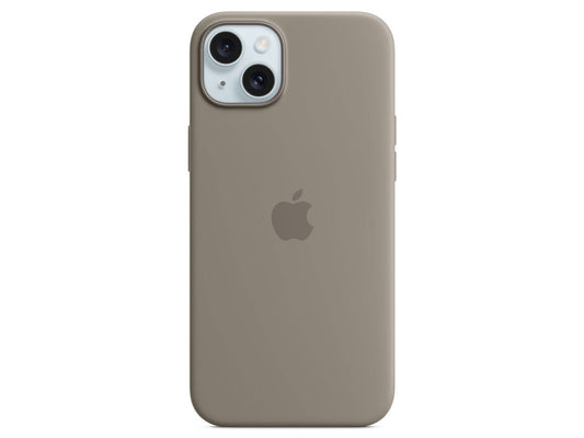 MagSafe対応iPhone15 Plusシリコーンケース (クレイ)