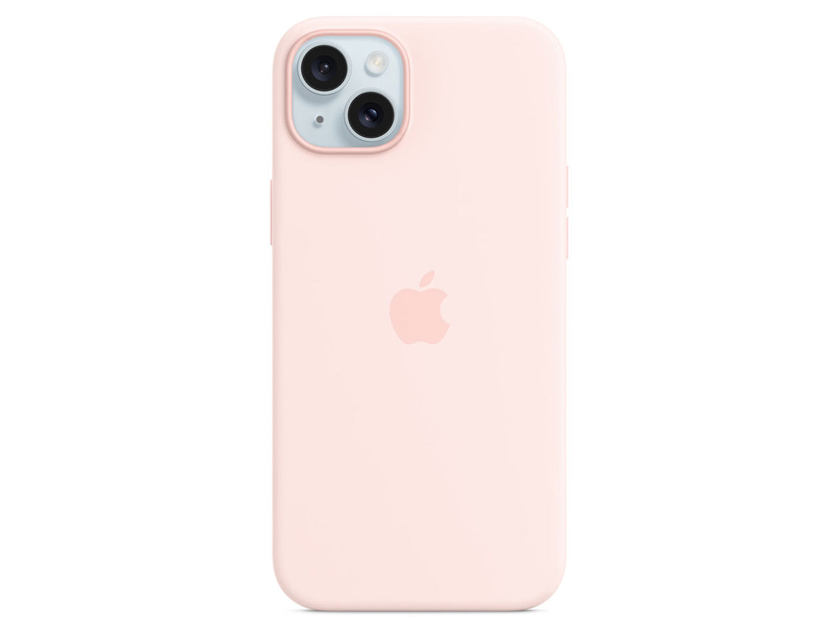 MagSafe対応iPhone15 Plusシリコーンケース (ライトピンク)