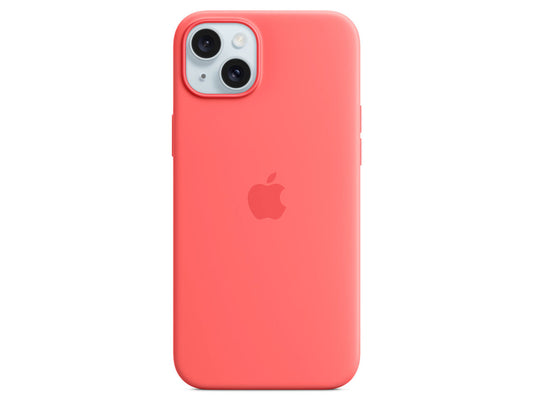 MagSafe対応iPhone15 Plusシリコーンケース (グアバ)