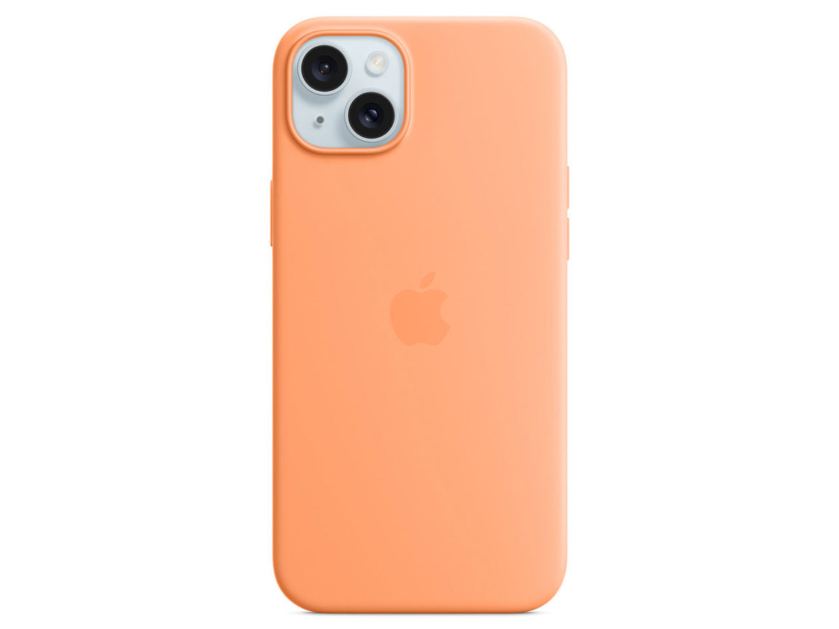 MagSafe対応iPhone15 Plusシリコーンケース (オレンジソルベ)