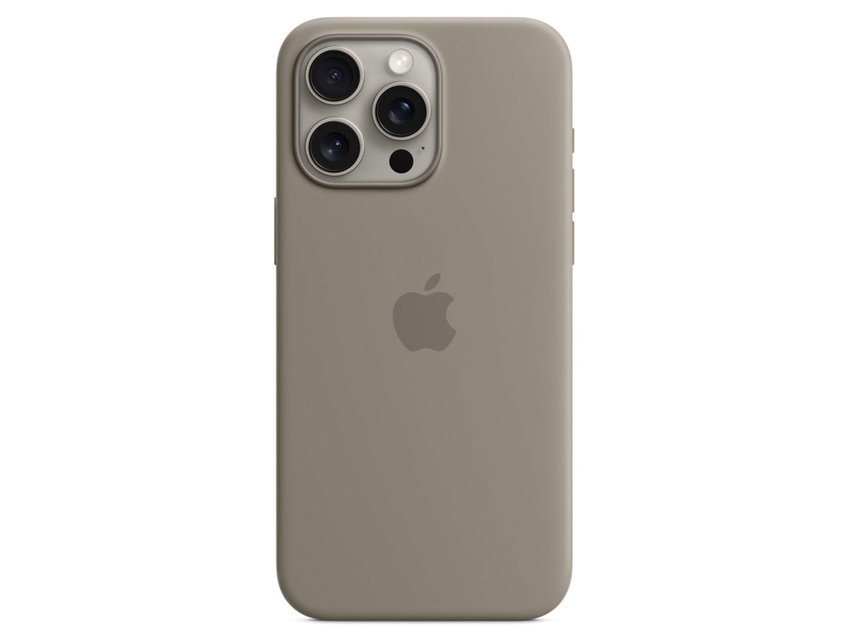 MagSafe対応iPhone15 Pro Maxシリコーンケース (クレイ)
