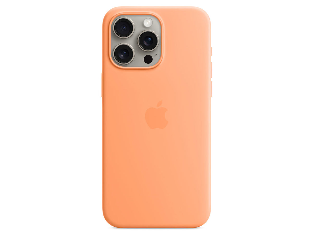 MagSafe対応iPhone15 Pro Maxシリコーンケース (オレンジソルベ)