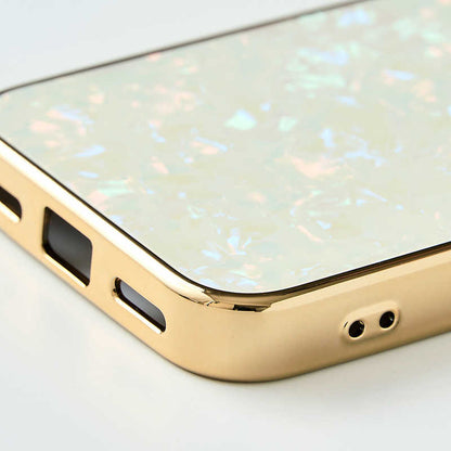 【アウトレット】【GooglePixel 8a】Glass Shell Case (gold)