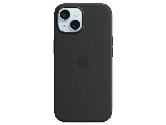 MagSafe対応iPhone15シリコーンケース (ブラック)