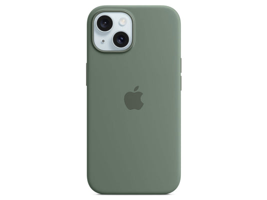 MagSafe対応iPhone15シリコーンケース (サイプレス)
