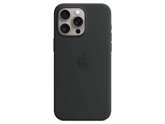 MagSafe対応iPhone15 Pro Maxシリコーンケース (ブラック)