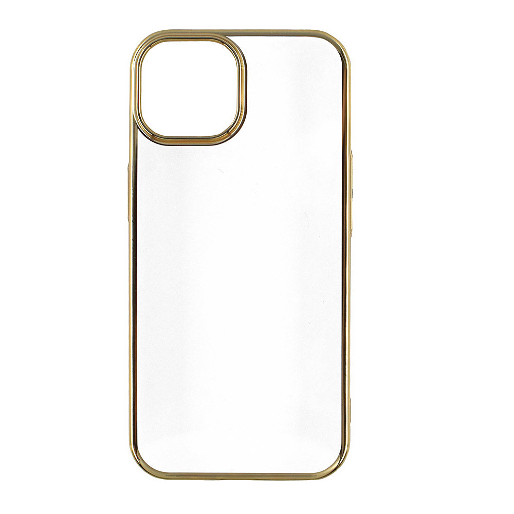 【iPhone13 Pro】サイドメッキケース (ゴールド)