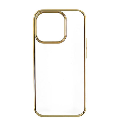 【iPhone13 Pro】サイドメッキケース (ゴールド)