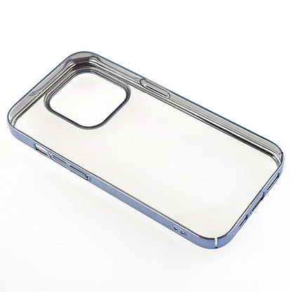【iPhone15 Pro】サイドメッキケース (ブルー)