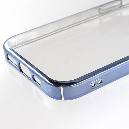 【iPhone15 Pro】サイドメッキケース (ブルー)