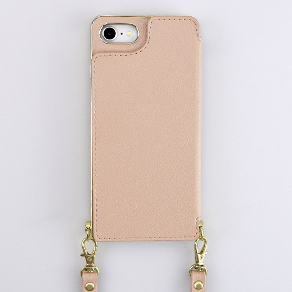 【iPhoneSE(第3/2世代)/8/7 ケース】Cross Body Case (beige)